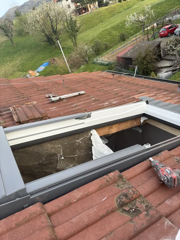 Montaža strešnega okna
