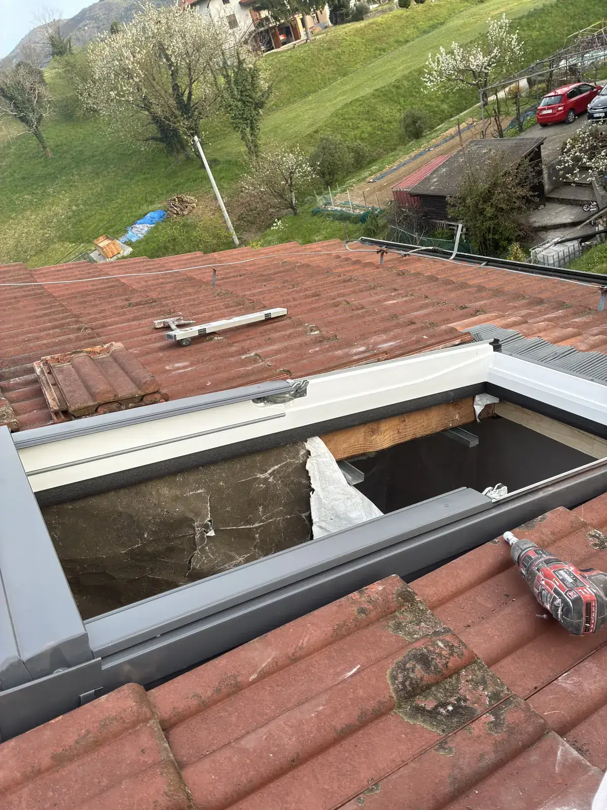 Montaža strešnega okna
